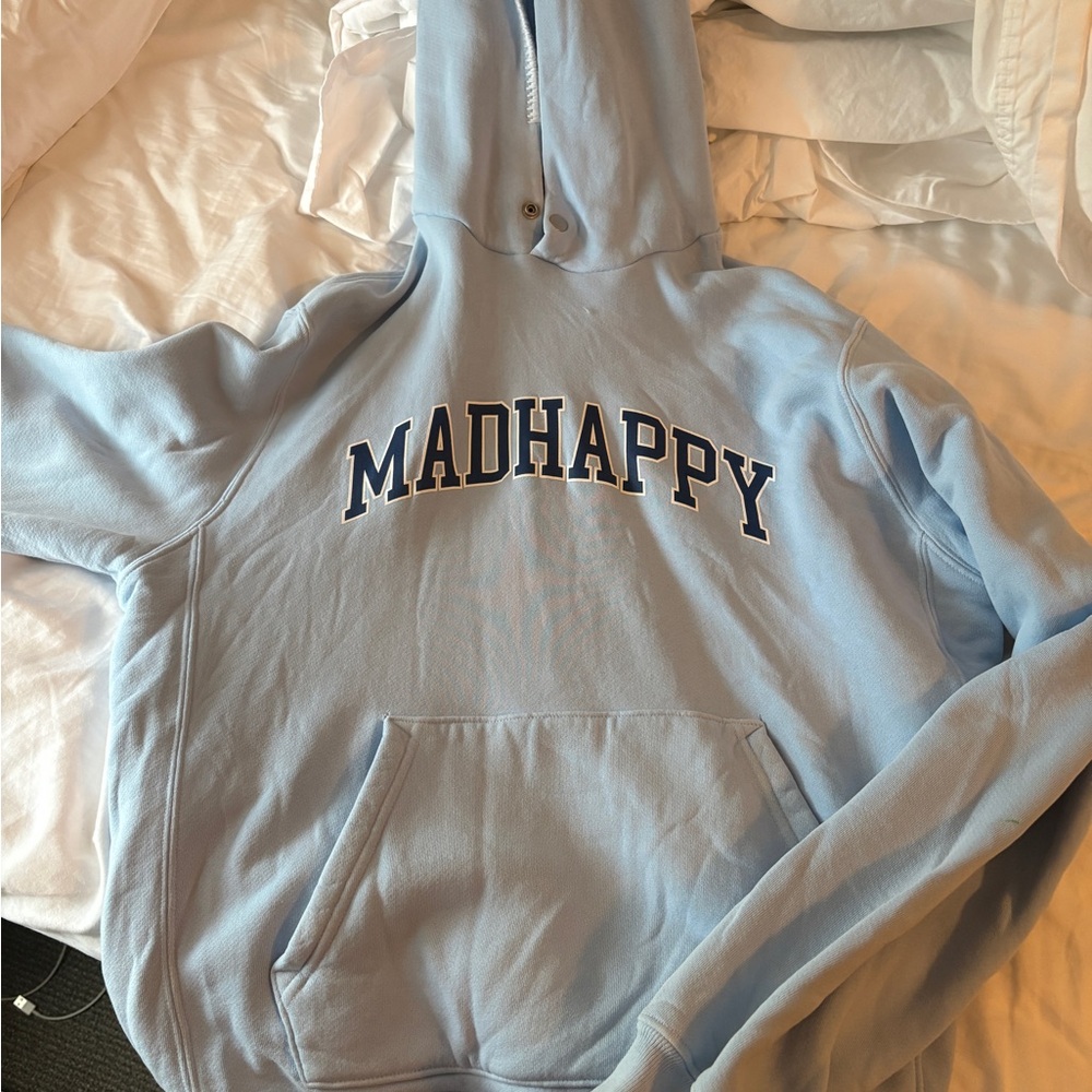 Madhappy Sky Blue Snap Hoodie Campus Snap